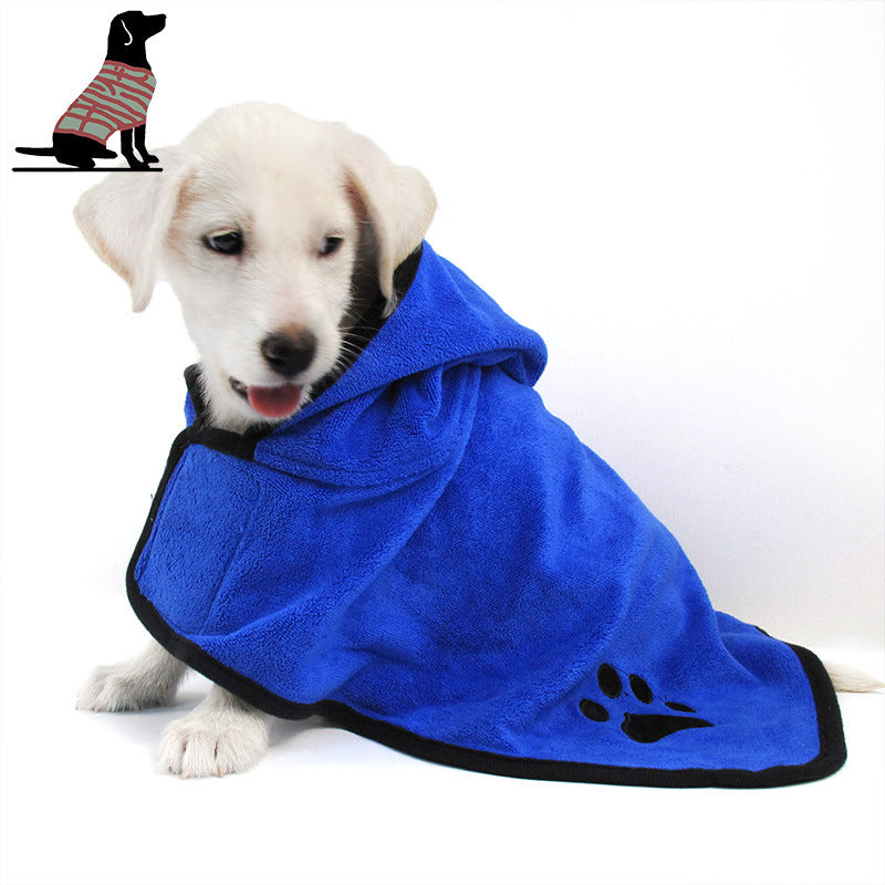 Dog Bathrobe Hooded