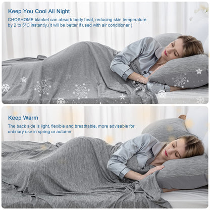 Self-Cooling 2-in-1 Summer Blanket