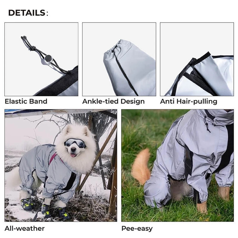 Reflective Dog Raincoat